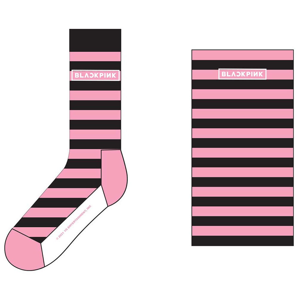 BLACKPINK ブラックピンク - Stripes & Logo / ソックス / メンズ - PGS